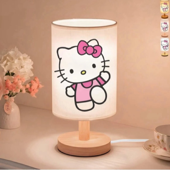 Hello Kitty Pink and White Table Lamp - Picture 1 of 1